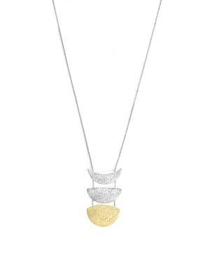 Jessica Simpson Many Moons Two-tone Statement Pendant Necklace