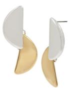 Robert Lee Morris Two-tone Double Drop Earrings