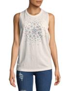 Free People Printed Cross-back Tank