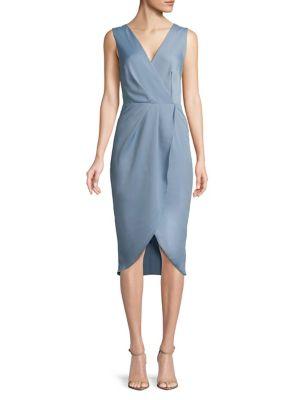 Cooper St Pleated Wrap Dress