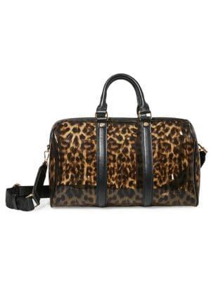 Steve Madden Leopard-print Barrel Bag