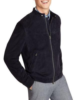 Brooks Brothers Red Fleece Full-zip Suede Jacket