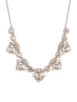 Marchesa Goldtone & Crystal Necklace