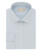 Michael Michael Kors Regular-fit Plaid Cotton Dress Shirt
