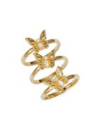 Kate Spade New York Stacked Butterfly Goldtone Rings