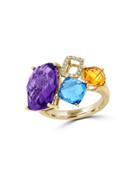 Effy Mosaic 14k Yellow Gold And Multi-colored Stone Ring