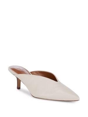 H Halston Anna Leather Mules