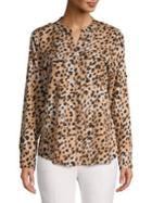 Calvin Klein Leopard-print Button-down Shirt