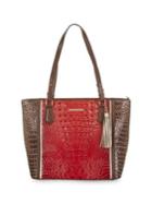Brahmin Medium Lava Chenoa Misha Leather Tote