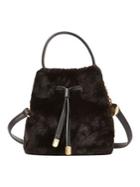 Lauren Ralph Lauren Faux Fur Mini Drawstring Bucket Bag