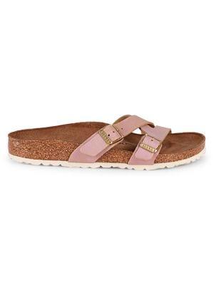 Birkenstock Yao Washed Metallic Leather Sandals