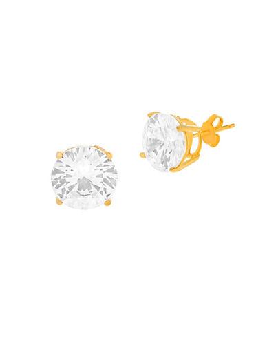 Lord & Taylor 18k Yellow Goldplated Cubic Zirconia Stud Earrings