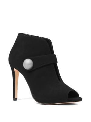 Michael Michael Kors Agnes Peep-toe Suede Booties
