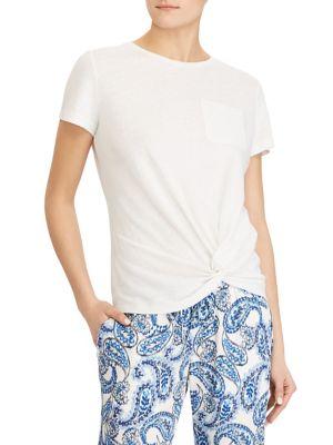 Lauren Ralph Lauren Petite Twisted Short-sleeve Tee