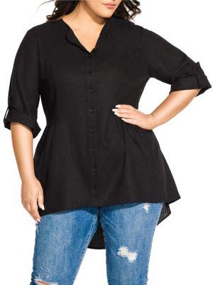 City Chic Plus Safari Tunic