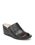Naturalizer Charlotte Leather Wedge Mules