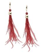 Design Lab Lord & Taylor Feather Tassel Earrings