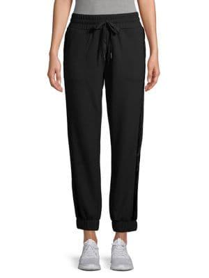 Askya Velvet-stripe Sweatpants