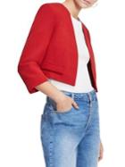 Miss Selfridge Open Front Cropped Blazer