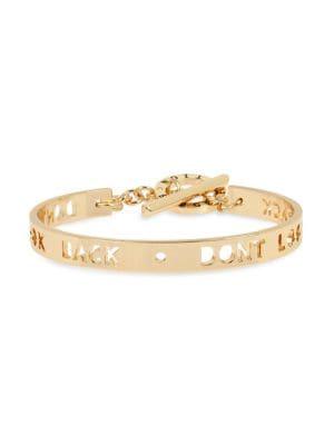 Bcbgeneration Don't Look Back Affirmation Goldtone Cutout Toggle Bracelet