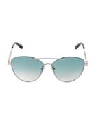 Mcq By Alexander Mcqueen 51mm Double-bar Gradient Oval Sunglasses