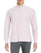 Brooks Brothers Red Fleece Striped Cotton Sportshirt