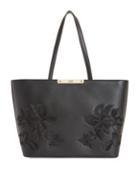 Guess Embroidered Floral Tote