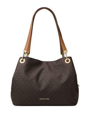 Michael Michael Kors Raven Logo-print Shoulder Bag