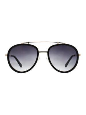 Kendall + Kylie Jules 58mm Inlay Aviator Sunglasses