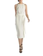 Armani Jeans Ruffle Neck Gown