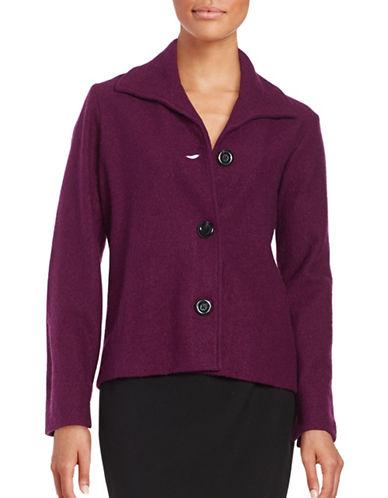 Nipon Boutique Wool Button Front Jacket