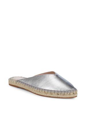Avec Les Filles Val Closed-toe Leather Espadrille Mules