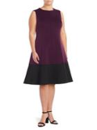 Calvin Klein Plus Sleeveless Fit-&-flare Dress