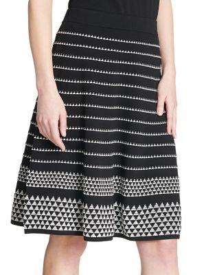 Calvin Klein Striped Sweater Skirt
