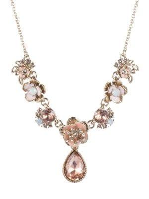 Marchesa Floral Crystal Necklace