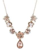 Marchesa Floral Crystal Necklace