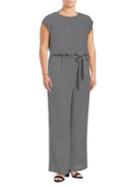 Vince Camuto Plus Plus Striped Jumpsuit