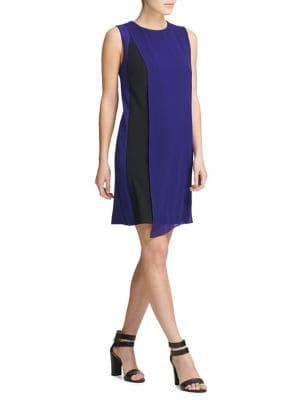 Donna Karan Colorblock Shift Dress