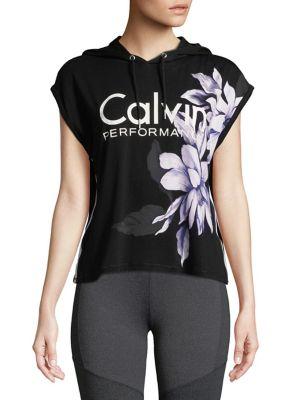 Calvin Klein Performance Floral Graphic Hoodie