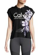 Calvin Klein Performance Floral Graphic Hoodie