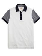 Brooks Brothers Red Fleece Colorblock Cotton Pique Polo