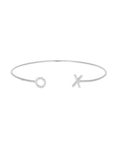 Lord & Taylor Cubic Zirconia Xo Ends Bangle