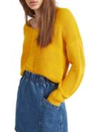 Miss Selfridge Lace-up Back V-neck Sweater
