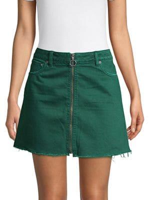Free People Front Zip Mini Skirt
