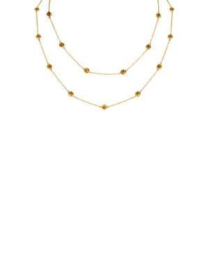 Marco Moore 14k Yellow Gold & Citrine Necklace