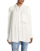 Free People Cozy Nights Button-down Shirt