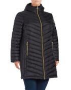 Michael Michael Kors Plus Chevron Quilted Down Fill Jacket