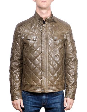 Boston Harbour Quilted Leather Moto Jacket