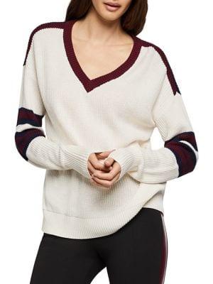 Bcbgeneration Striped V-neck Sweater