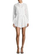 The Fifth Label Perforated Hi-lo Shirtdress